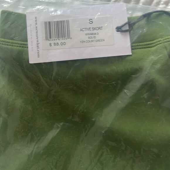 WeWoreWhat Active Women's Skort Skirt Short Court Green Small NWT - Picture 12 of 15